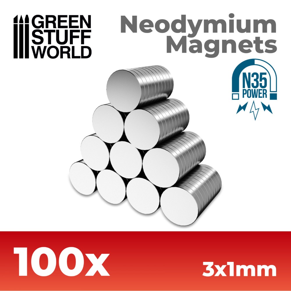 Neodímium mágnesek 3x1 mm N35